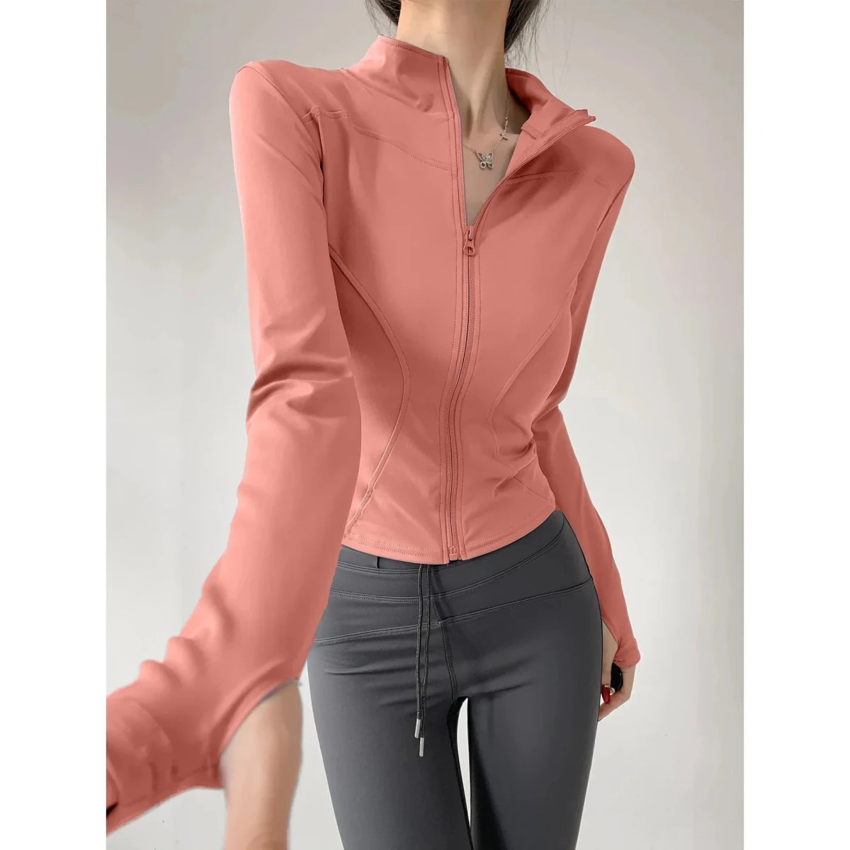 Women’s Slim-Fit Zip-Up Sports Jacket Women's Sports Jackets