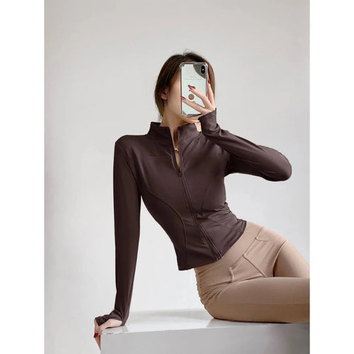Women’s Slim-Fit Zip-Up Sports Jacket Women's Sports Jackets