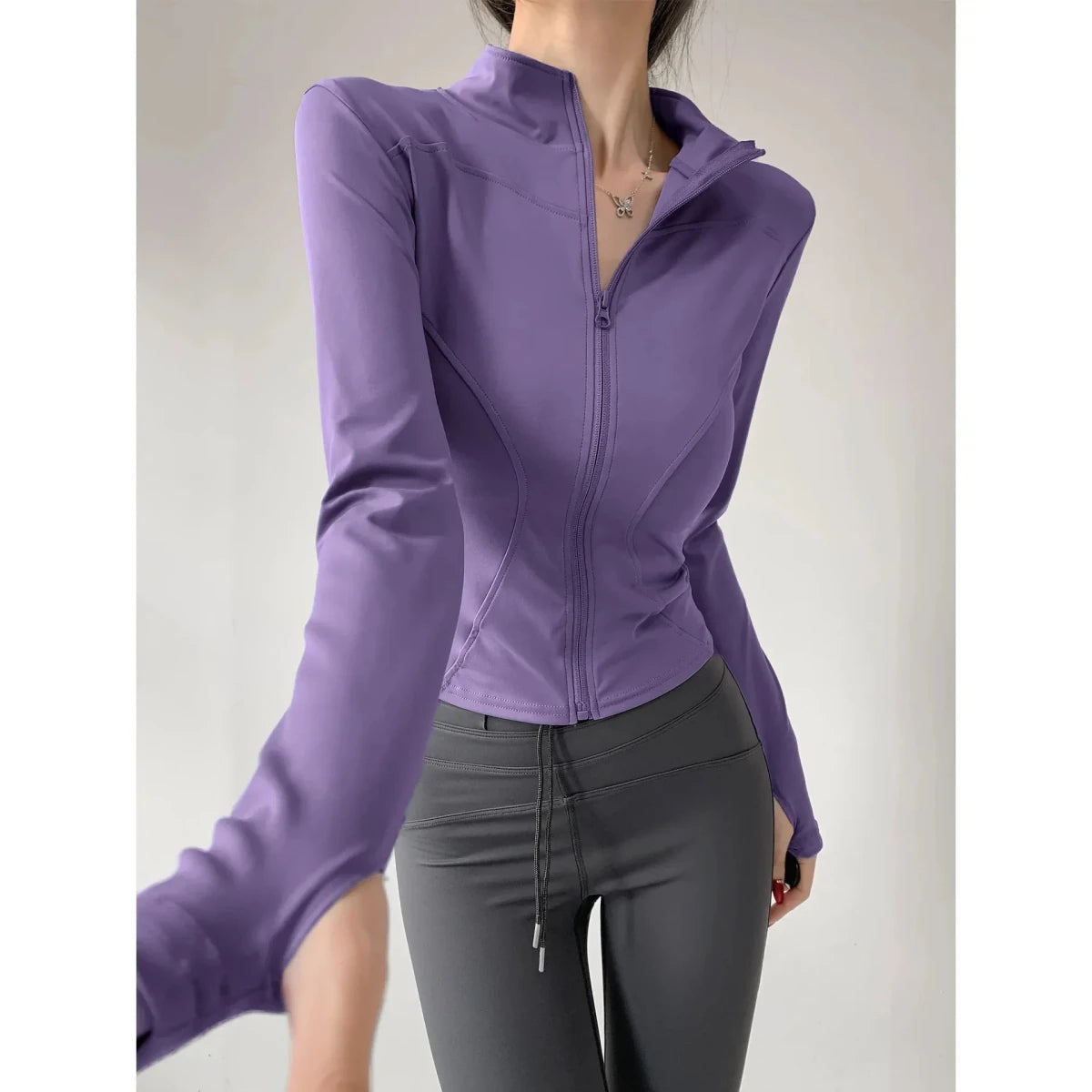 Women’s Slim-Fit Zip-Up Sports Jacket Women's Sports Jackets