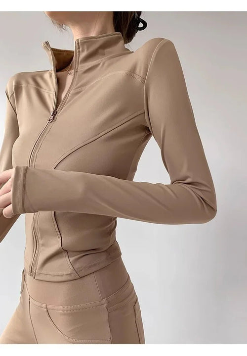 Women’s Slim-Fit Zip-Up Sports Jacket Women's Sports Jackets